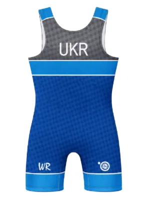 Трико борцівське “UKR-team”  синє