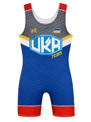 Трико борцівське “UKR-team” червоне