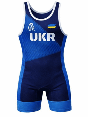 Трико борцівське “UKR 2026” синє