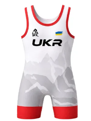 Трико борцівське “UKR Вершина” червоне